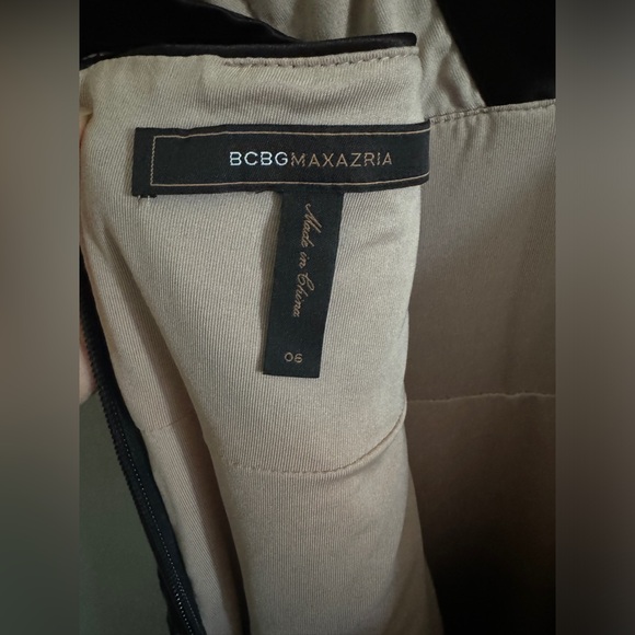 BCBG Maxazria Black Bandage Lace Halter Cocktail Dress Size 6 - Picture 7 of 12